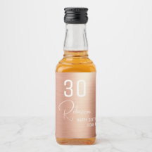 Chic Elegant Ro Guld 30 Födelsedagsfest Mini