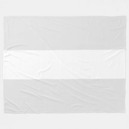 Chic Elegant Sömlös Wide White Grått Rand Fleecefilt