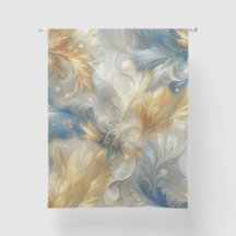 Chic Elegant Swirls in Guld, Silver, Blue, Gult