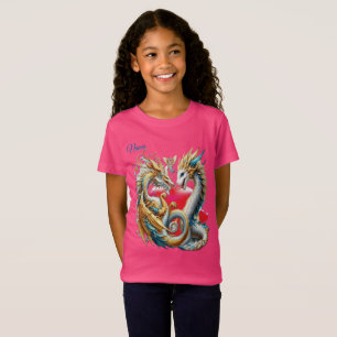 Chic Elegant Swirls in Guld, Silver, Blue, Gult T Shirt