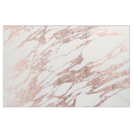 Chic elegant vit och rosa guld- marmormönster tyg