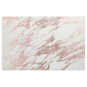Chic elegant vit och rosa guld- marmormönster tyg