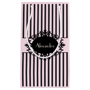 Chic elegantsvart och rosa utsmyckad Parisian rand