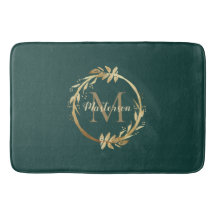 Chic Emerald Grönt Guld Monogram Eucalyptus Utandn