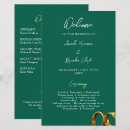 Chic Emerald Grönt Guld Ringar Bröllop