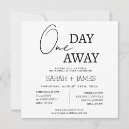 Chic En dag för daglig repetition av middagen på B Inbjudningar