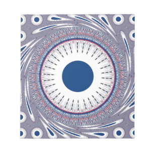 Chic Energetic Öga Design: Mesmerizing Mönster Anteckningsblock