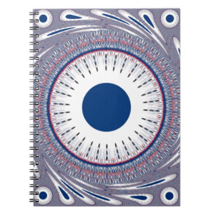 Chic Energetic Öga Design: Mesmerizing Mönster Anteckningsbok