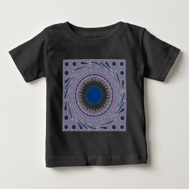 Chic Energetic Öga Design: Mesmerizing Mönster T-shirt (Framsida)