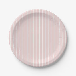 Chic Enkel Ljus rosa och vit Rand