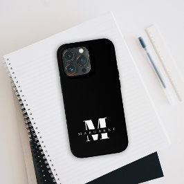 Chic enkel minimalistisk fet Brev Monogram Namn