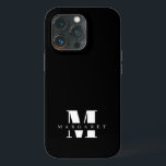 Chic enkel minimalistisk fet Brev Monogram Namn<br><div class="desc">Chic enkel minimalistisk fet Brev Monogram Namn iPhone 13 Pro Fodral</div>