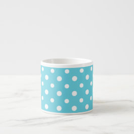 Chic Espresso Coffee Mugg: Turcos Polka dots Espressomugg