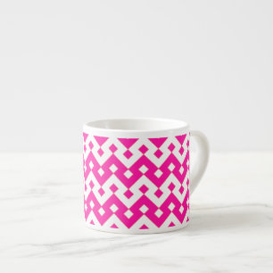 Chic Espresso Mugg, Candy Rosa Geometric Espressomugg