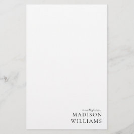 Chic Ett meddelande från skript typsnittsstation Brevpapper