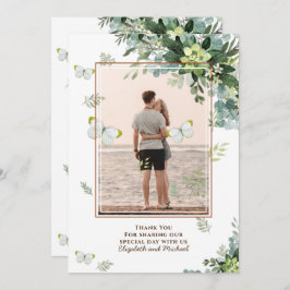 Chic Eucalyptus Greenery Lövs Emerald Bröllop Spara Datumet