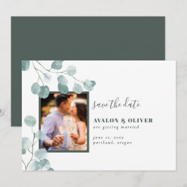Chic Eucalyptus Photo Spara Datumet