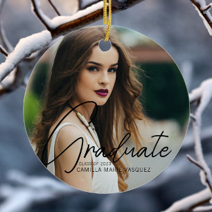 Chic Examen 2 Foto Script Overlay Jul Julgransprydnad Keramik