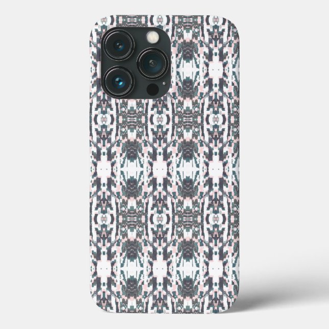 Chic Fall Ikat Mönster Print Phone Case (Baksida)