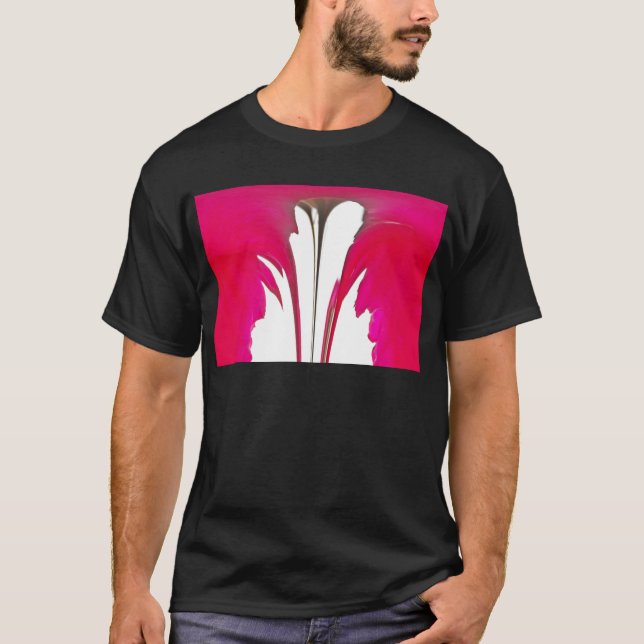 Chic fantastisk Röd ros under vita himlar.png T-shirt (Framsida)