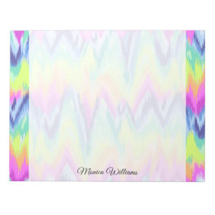 Chic Färg Abstrakt Neon Chevron Mönster Anteckningsblock