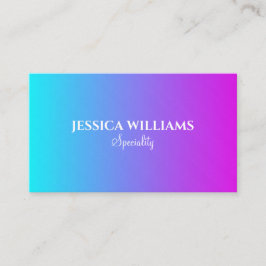 Chic färg för pastellövertoning visitkort