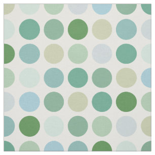 Chic, färgad grönt polka dots mönster monogram tyg