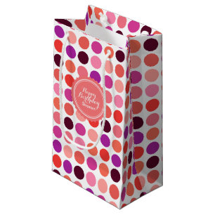 Chic färgämnet polka dots mönster monogram