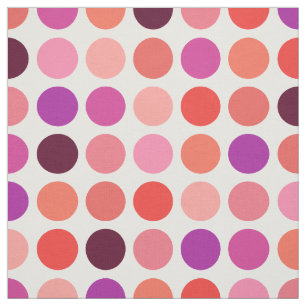 Chic färgämnet polka dots mönster monogram tyg