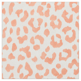 Chic färglös orange cheetah-utskrift mönster tyg