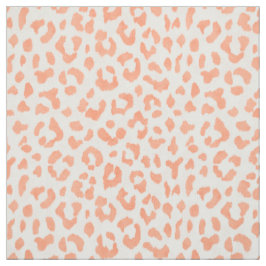 Chic färglös orange cheetah-utskrift mönster tyg