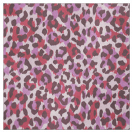 Chic färglös röd lila cheetah-utskrift mönster tyg