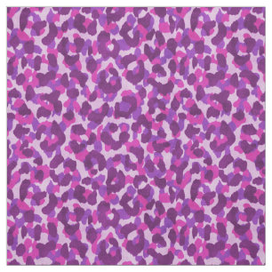 Chic färglös rosa lila cheetah print mönster tyg