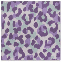 Chic färglöst mint lila cheetah-utskrift mönster tyg
