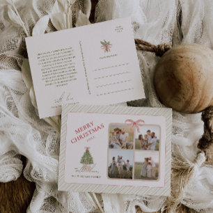 Chic Farmor Coquette jul Fyra foto Helg Vykort