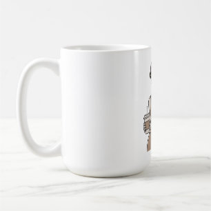 Chic Fashion Tjej Förbli Klassig  Estetisk Minimal Kaffemugg