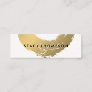 Chic Faux Guld Brushed Mini Visitkort
