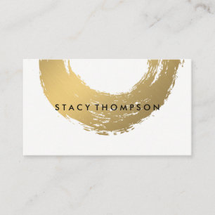Chic Faux Guld Brushed Visitkort
