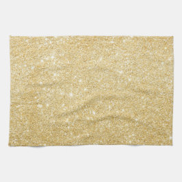 Chic Faux Guld Glitter Luxury Kitchen Towel Kökshandduk
