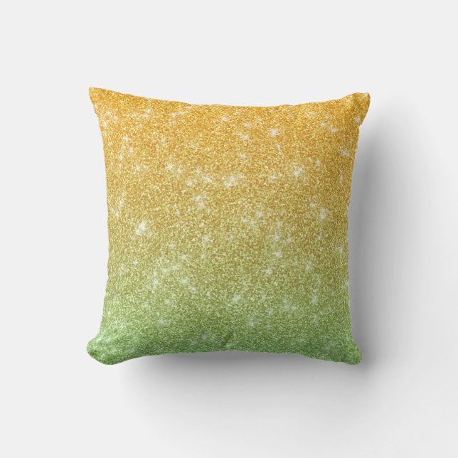 Chic Faux ombre Glitter Luxury Kudde (Framsida)