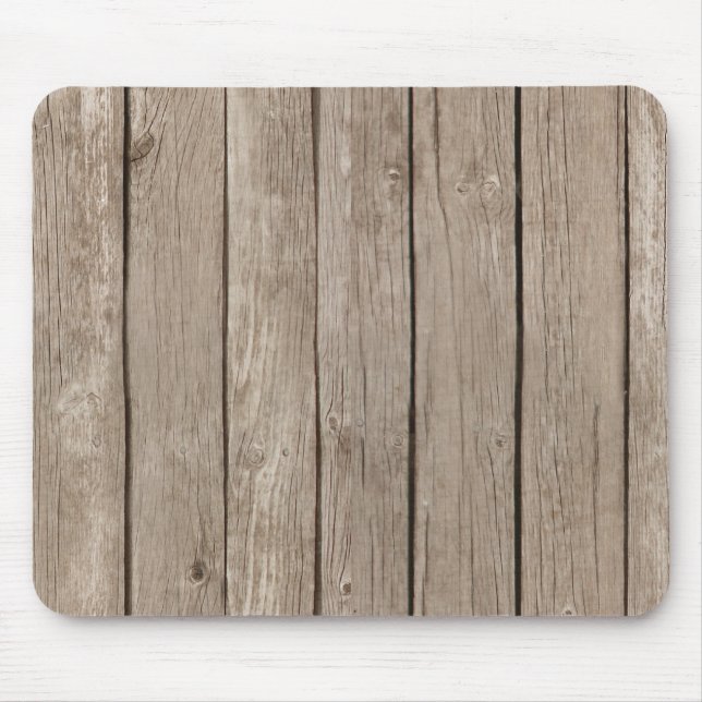 Chic Faux Rustic Wood Musmatta (Framsidan)