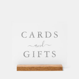 Chic Faux Silver Foil Bröllopskort & Gifts