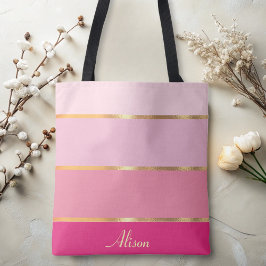 chic feminin modern rosa guld Namn Tygkasse