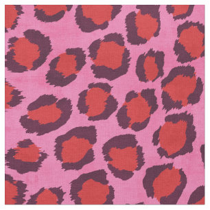 Chic fet, färglös rosa cheetah-utskrift mönster tyg