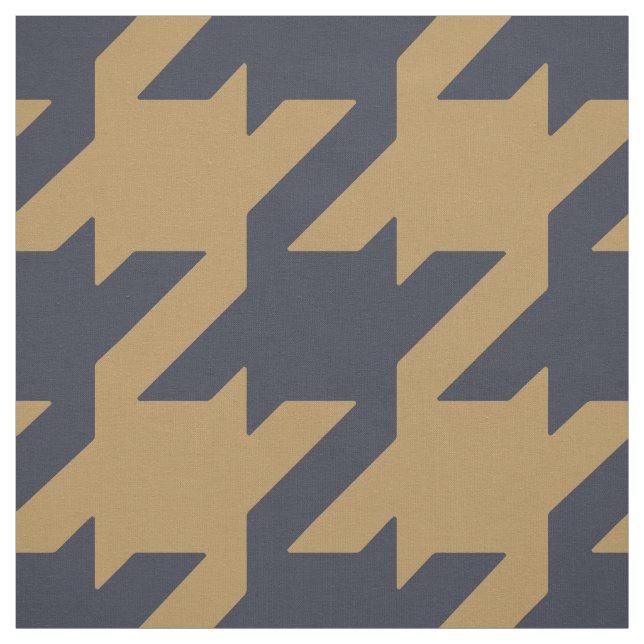 Chic fet neutralt grått taupe houndstooth mönster tyg (Provkarta)