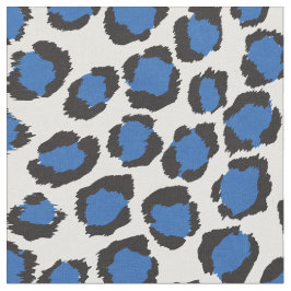 Chic fet teal blue cheetah print mönster tyg
