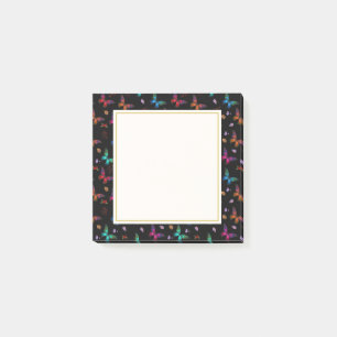 Chic Finare Butterflies Mönster Post-it Block