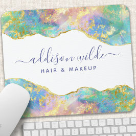 Chic Fire Opal Rainbow Gemstone Mouse Pad Musmatta