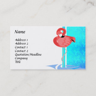 Chic Flamingovisitkort Visitkort