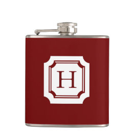 CHIC FLASK_18 RED MED KLASSISK MONOGRAM FICKPLUNTA
